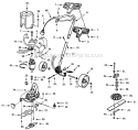 Page A Diagram and Parts List for  Weed Eater Edger